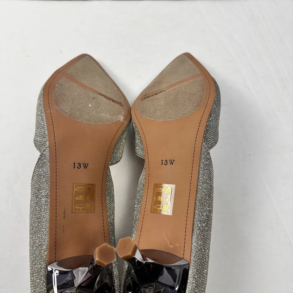 J. Renee Varshee Glitter Pump Sz 13W - Picture 5 of 6
